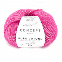 Пряжа для вязания Katia Pure Cotone, 50 г, 160 м, цв. фуксия 1414.59