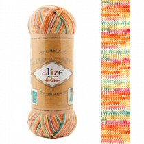 Пряжа для вязания Alize Superwash Artisan, 100гр, 420м цв. краски лета SWA-9012