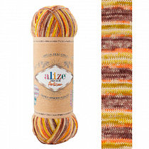 Пряжа для вязания Alize Superwash Artisan, 100гр, 420м цв. краски осени SWA-9006
