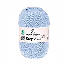 Пряжа для вязания Austermann Step Classik EXP, 100гр, 420м цв. светло-голубой 98214-1026