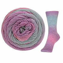 Пряжа для вязания Austermann Step Merino 6, 150гр, 400м цв. серо-сиреневый 90337-0112