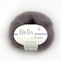 Пряжа для вязания Permin Bella , 50гр, 145м цв. серый с розовинкой 883200.883265