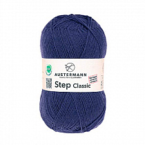 Пряжа для вязания Austermann Step Classik EXP, 100гр, 420м цв. джинсовый 98214-1007