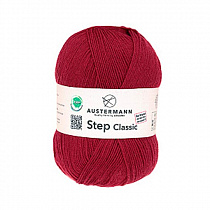 Пряжа для вязания Austermann Step Classik EXP, 100гр, 420м цв. красный 98214-1005