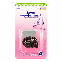 Замок портфельный 31 мм цв. черный никель PREMIUM 4509.31.NB